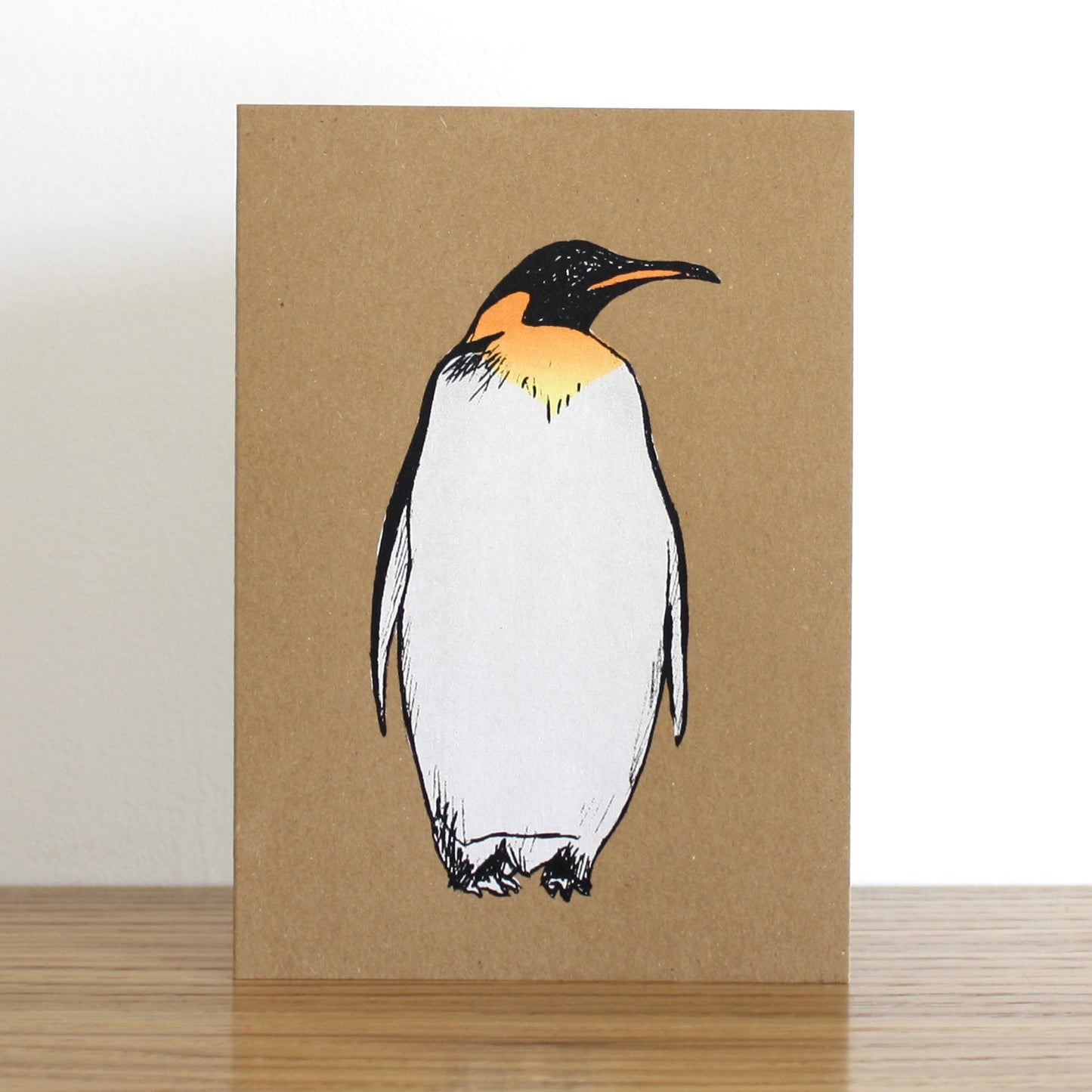 Penguin Kraft Christmas Card