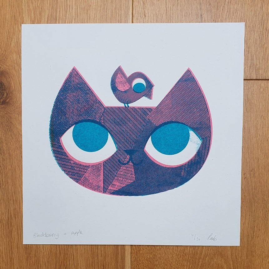 Blackberry and Apple Print
