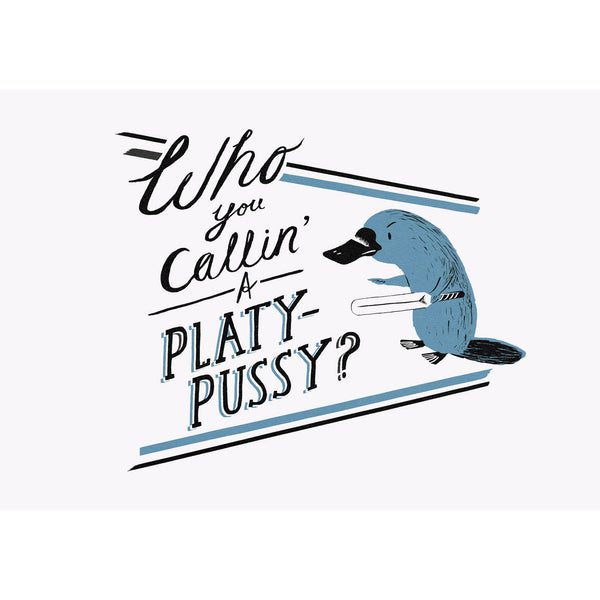 Platy-pussy print by Nicholas John Frith