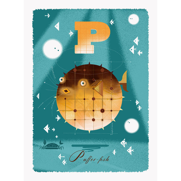 Pufferfish print by Graham Carter