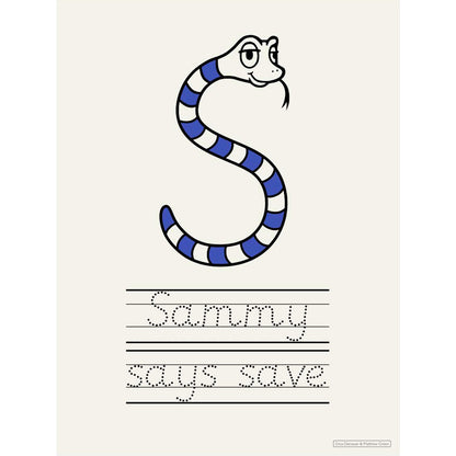 Sammy says save screen print by Matthew Green and Erica Donovan. 