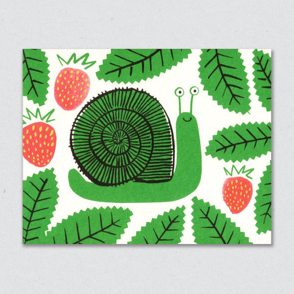 Snail card by Lisa Jones Studio