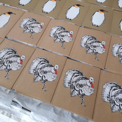 Turkey Kraft Christmas Card