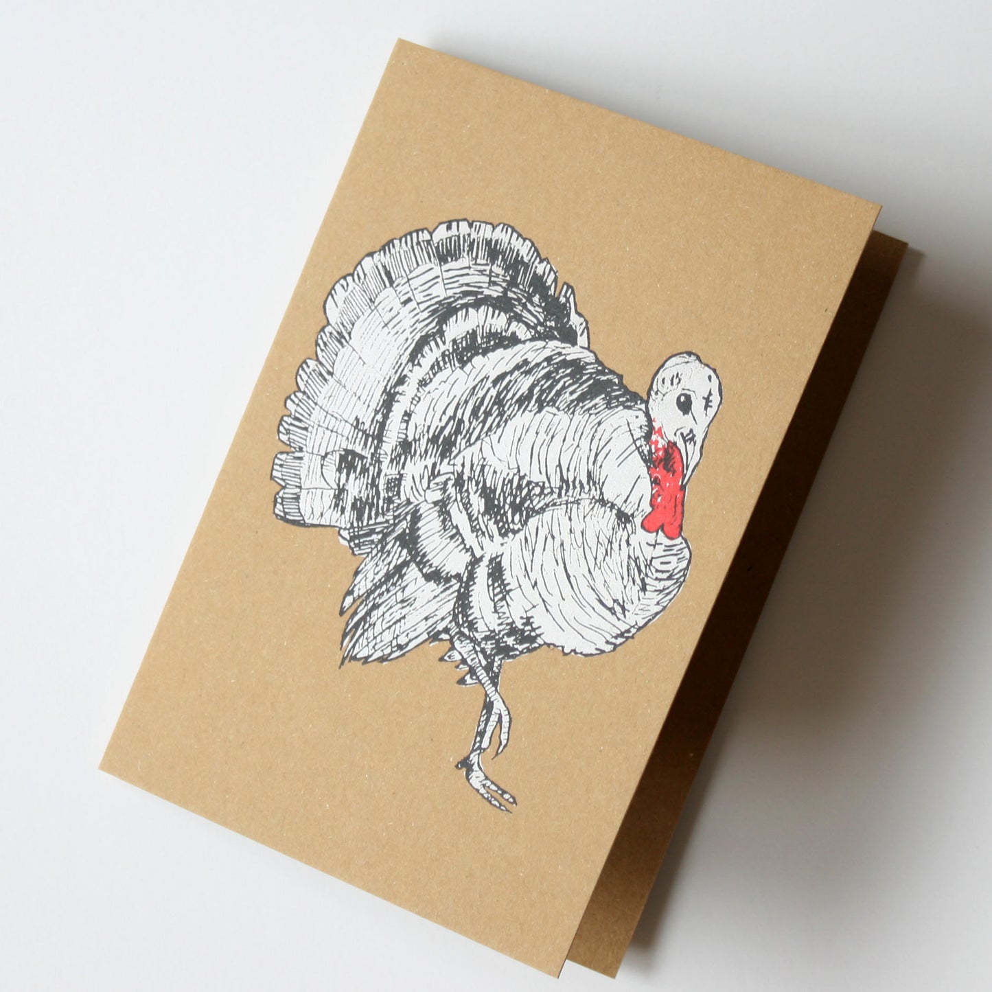 Turkey Kraft Christmas Card
