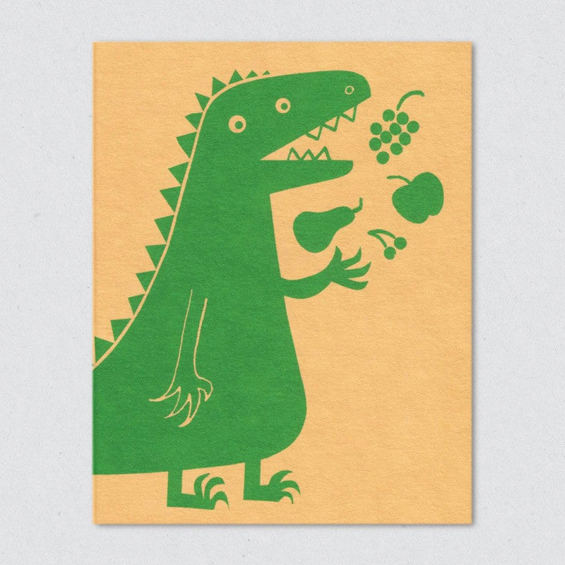 Vegesaurus card by Lisa Jones Studio