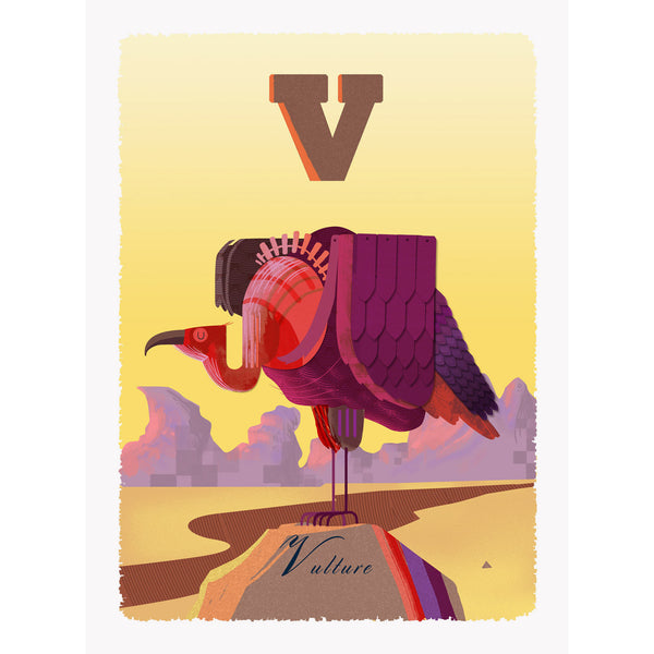 Vulture print by Graham Carter